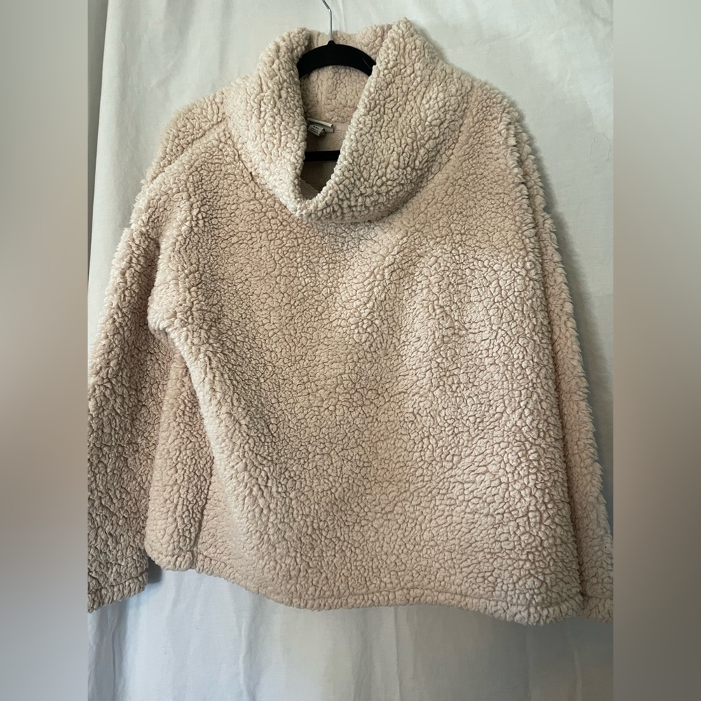 A New Day, Target Brand Light Pink Cowl Neck Sherpa Top. Size 2XL